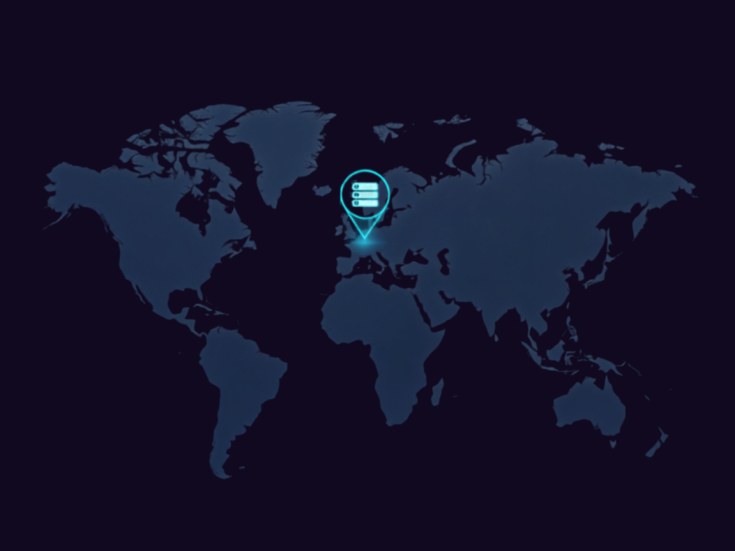Map showing Resnet Hosting game server locations